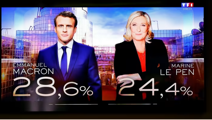 Second tour entre Macron et Le Pen, selon des sondages 1
